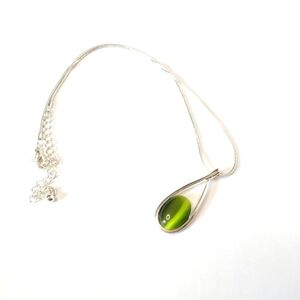 Women's Gem Silver Toned Necklace